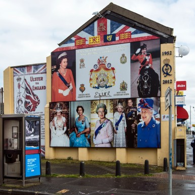 2016 IM MÄRZ, THE QUEEN, Shankill Road, Belfast